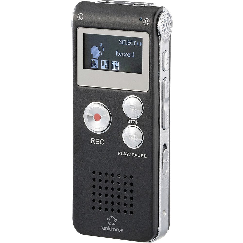 Renkforce Renkforce RF-DVR-L169 Digitales Diktiergerät Aufzeichnungsdauer (max) Digitales Diktiergerät