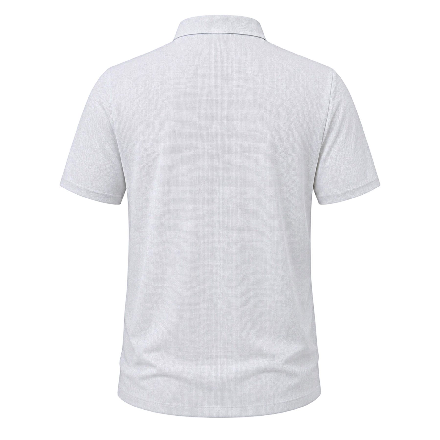 Allthemen Poloshirt Herren Waffelstruktur Poloshirt mit V-Ausschnitt Reverskragen Kurzarm