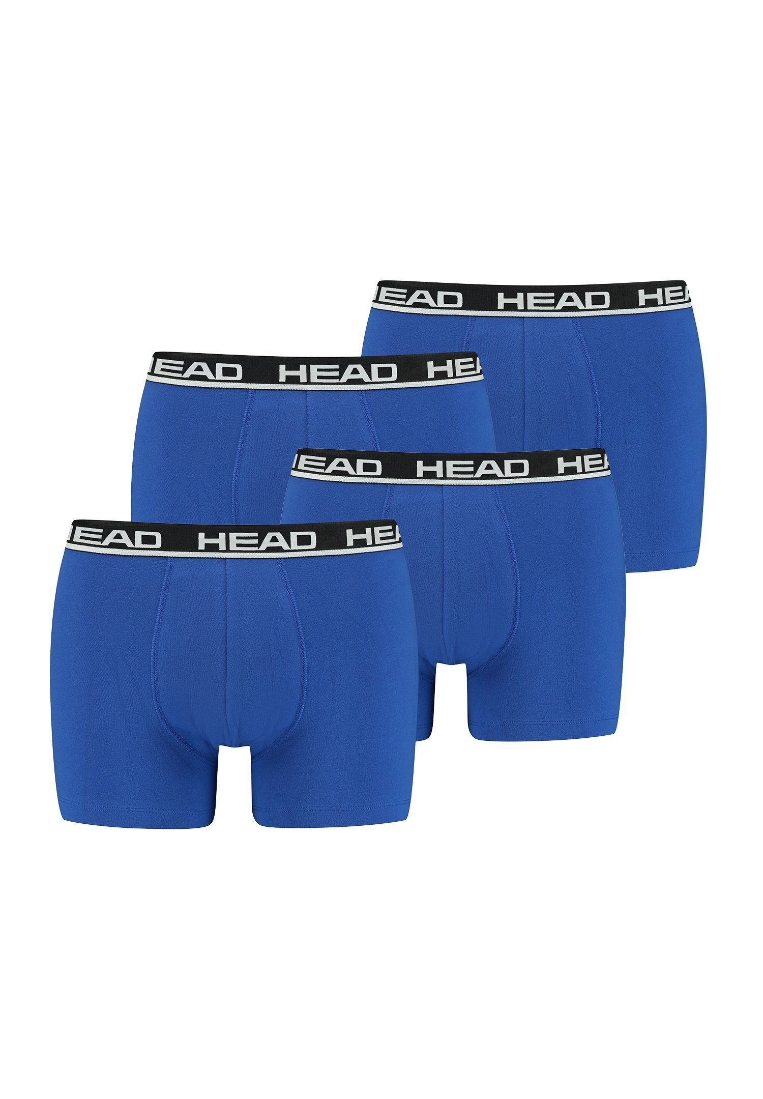 / Blue Black 4P Head - Boxer Basic 006 (Spar-Set, 4-St., Head 4er-Pack) Boxershorts