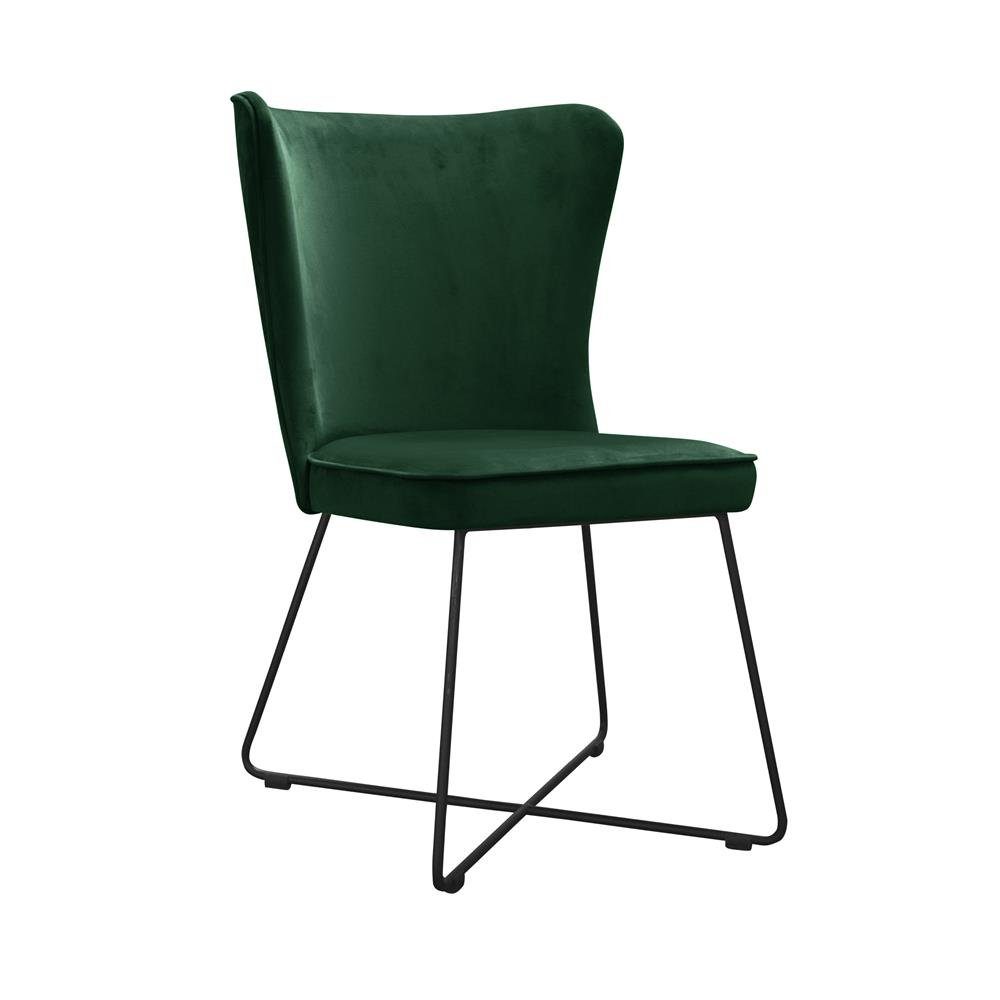 JVmoebel Stuhl, Design Wartezimmer Stuhl Sitz Praxis Ess Zimmer Stühle Textil Stoff Polster Neu Grün | Stühle