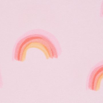 Stoff Lillestoff Bio Jersey Paneel Regenbogenhorn Einhorn Regenbogen rosa bu