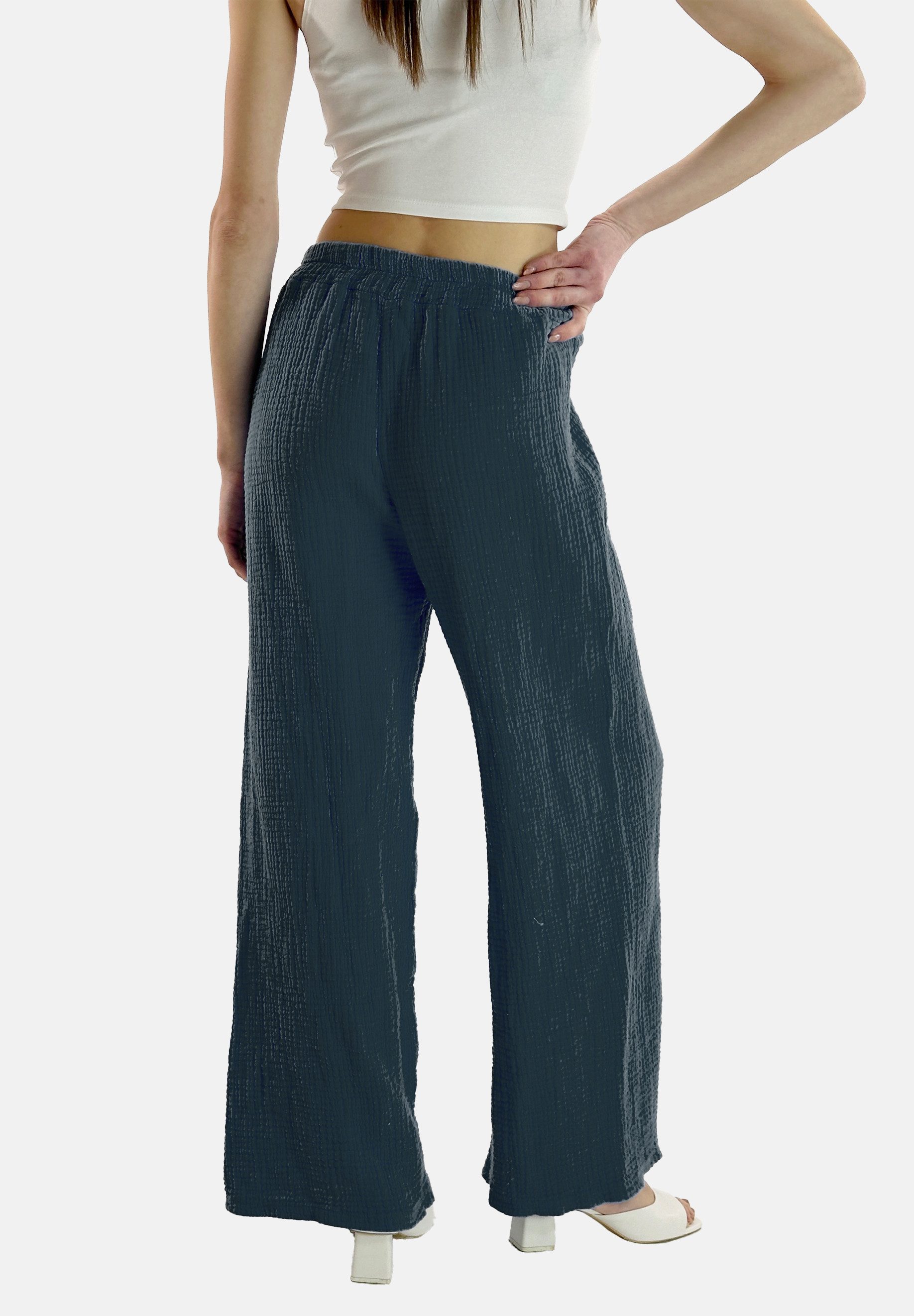 Elara Stoffhose Mouseline Hose (1-tlg)