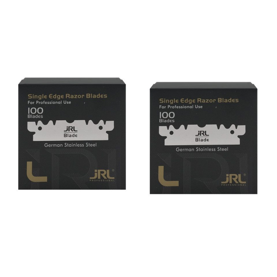 JRL Rasierklingen JRL Single Edge Rasierklingen, 100-teiliges Set (100 einzeln verpackte Single Edge Klingen), Extrem scharf, langlebig für den professionellen Einsatz