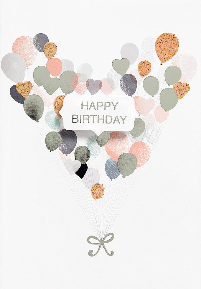 Grußkarten Geburtstag - Unverpackt - Glückwunschkarte im Format 11,5x17cm mit