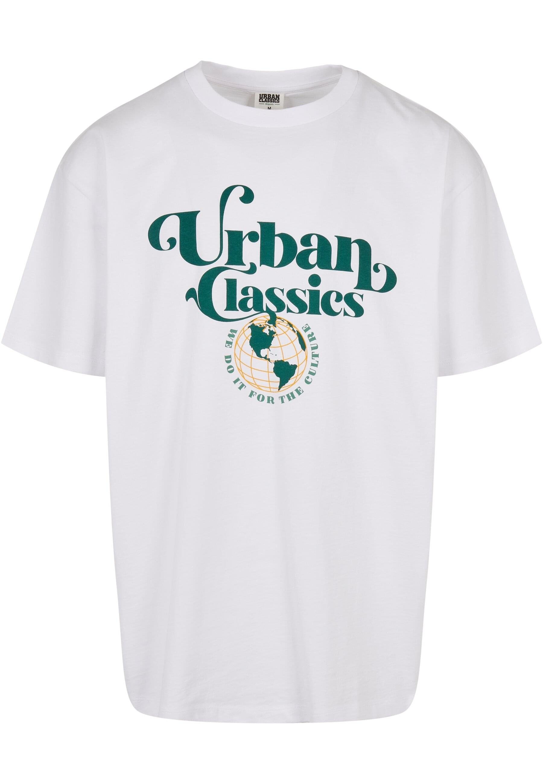 URBAN CLASSICS T-Shirt Urban Classics Herren Organic Globe Logo Tee (1-tlg)