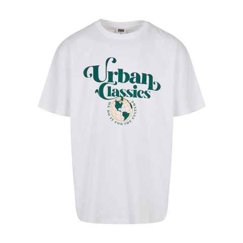 URBAN CLASSICS T-Shirt Urban Classics Herren Organic Globe Logo Tee (1-tlg)