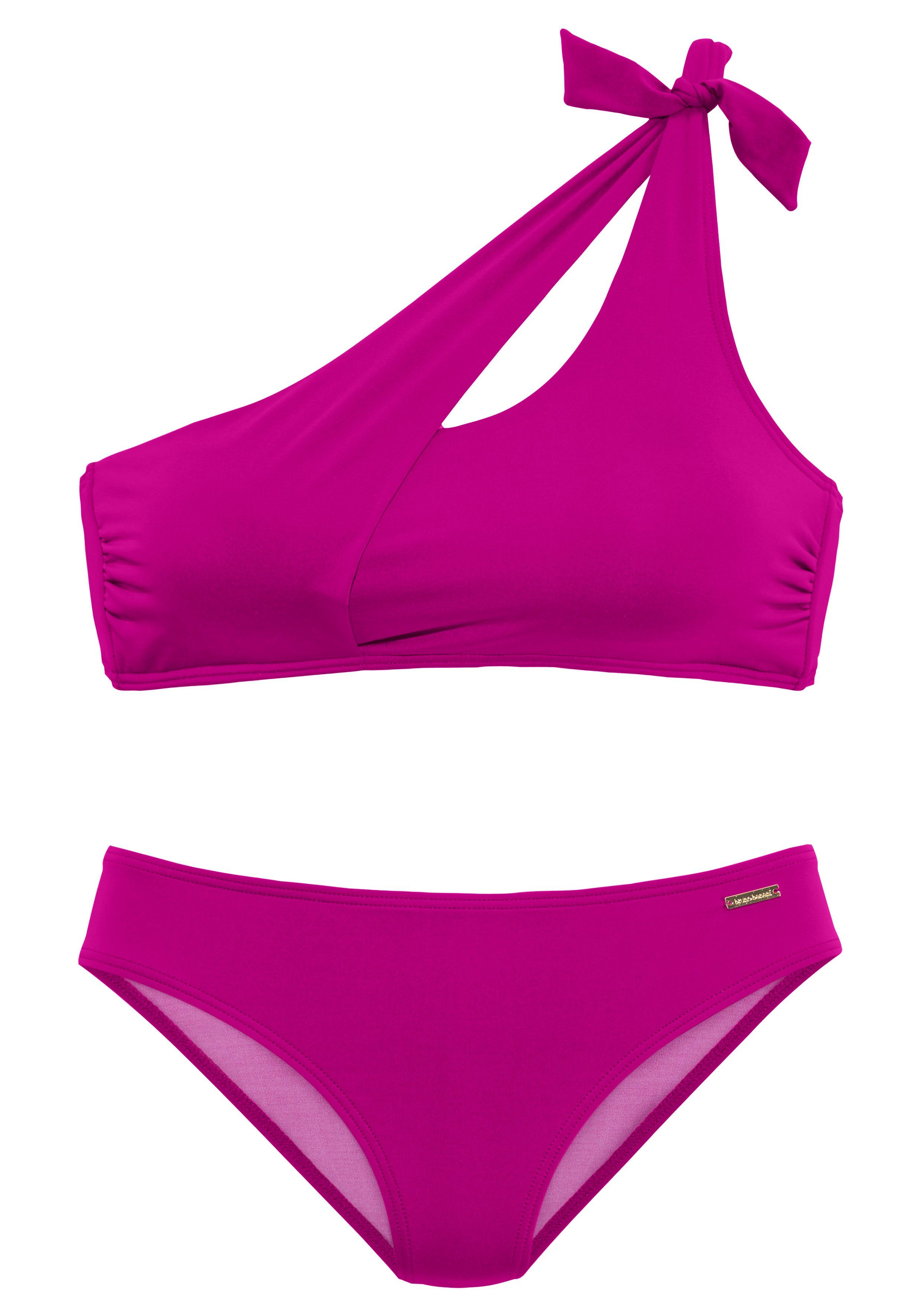 Schnitt asymmetrischem beere mit Bruno Banani Bustier-Bikini