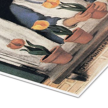 Posterlounge Forex-Bild Jessie Willcox Smith, Setzen von Tulpen, Illustration