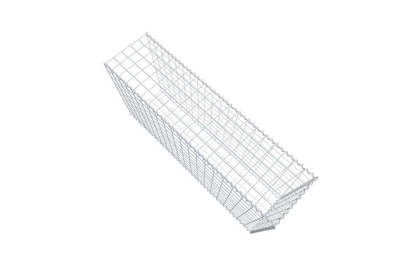 Thumbnail - Gabiona Gabionenzaun Anbaugabione Typ 2 200 cm x 100 cm x 50 cm (L x H x T), Maschenweite, (Anbaugabione Typ 2 200 cm x ...