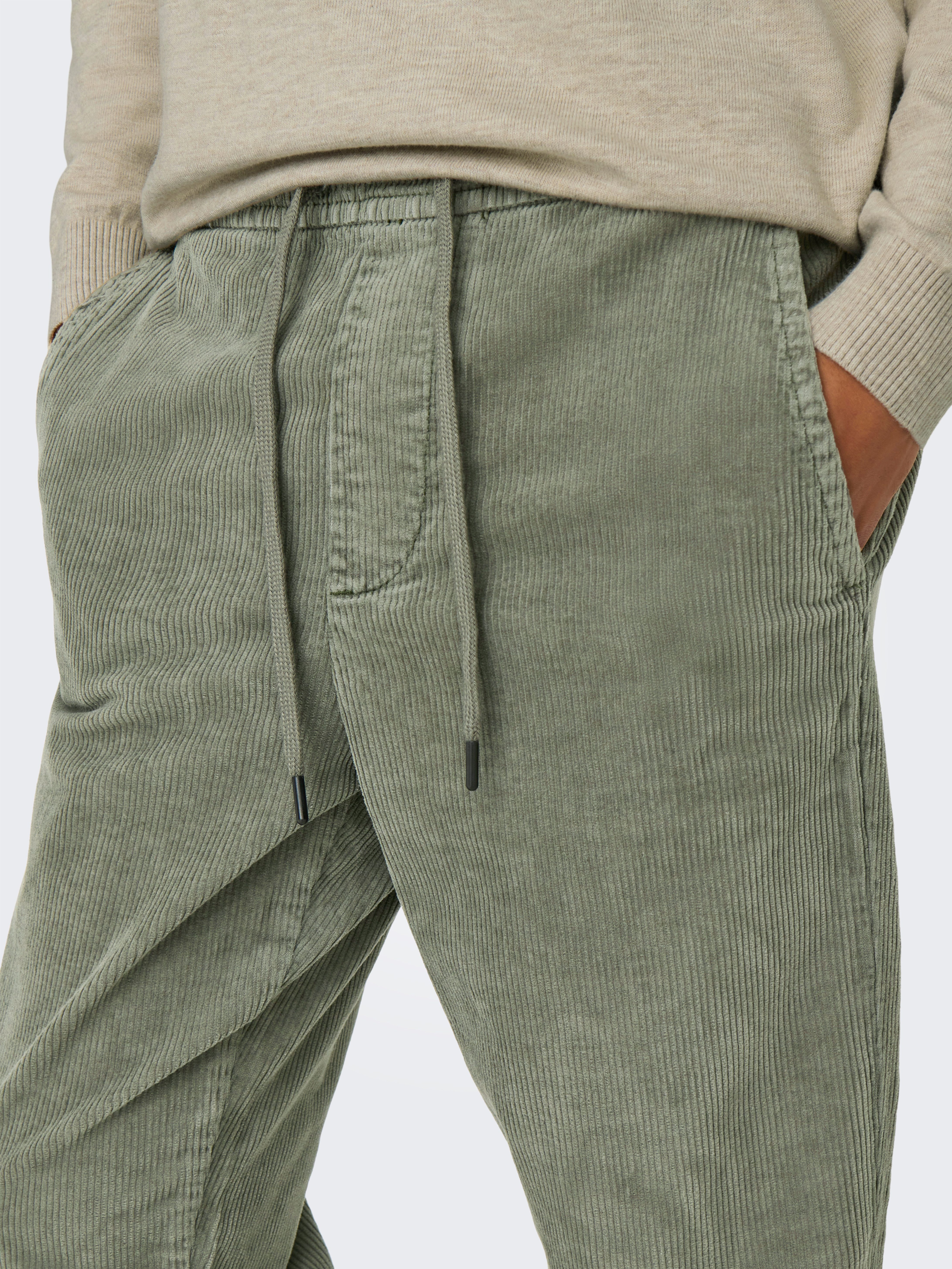 ONLY & SONS Cordschlupfhose ONSLINUS TAP CORDUROY 0185 PANT NOOS Baumwollmischung, regular fit