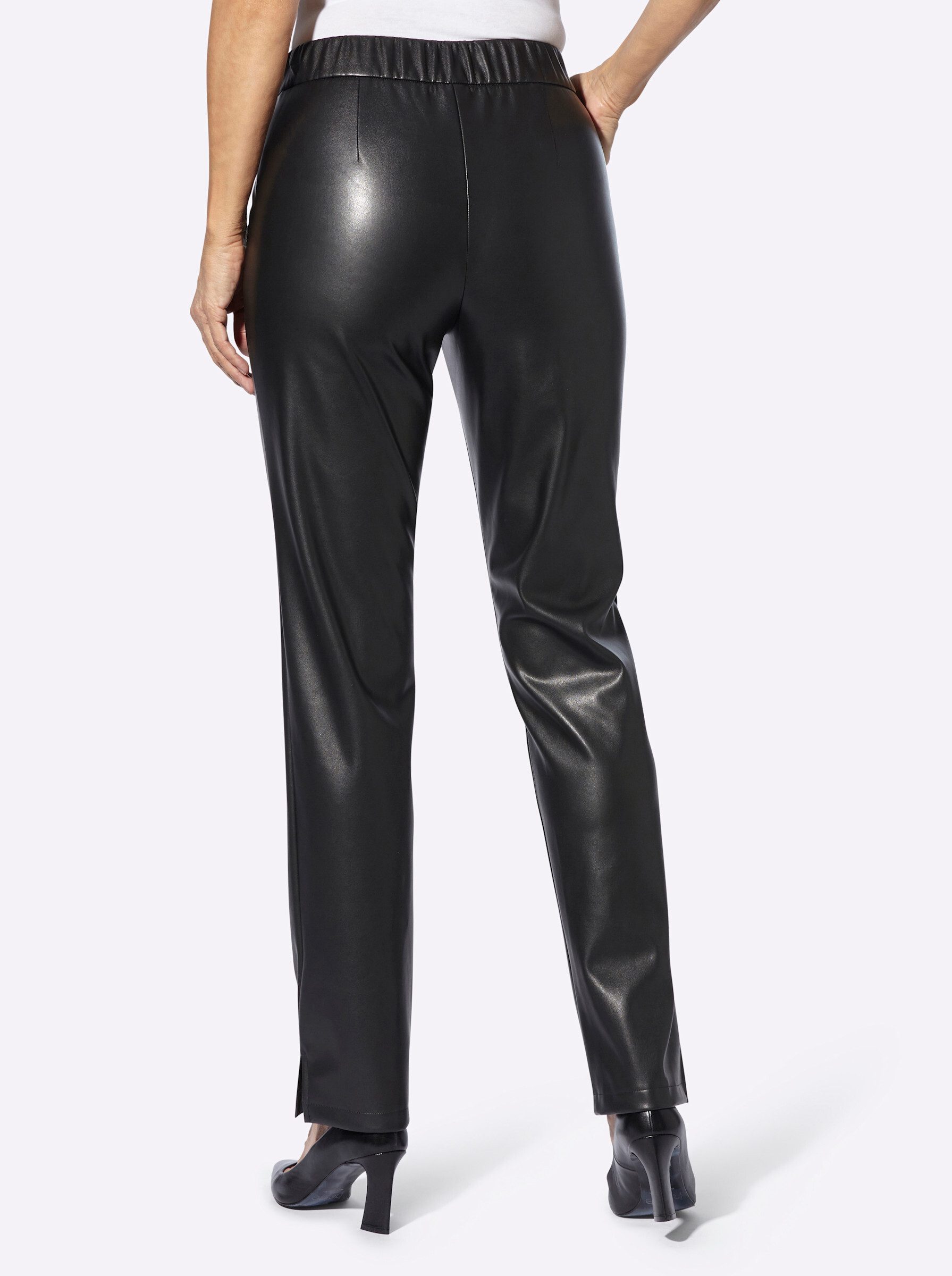 Witt Jerseyhose Lederimitat-Hose komfortabel