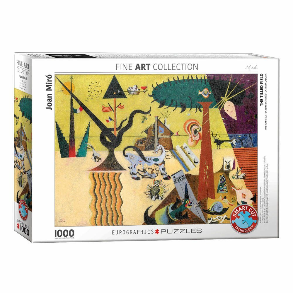 EUROGRAPHICS Puzzle Das Ackerfeld von Joan Miró, 1000 Puzzleteile