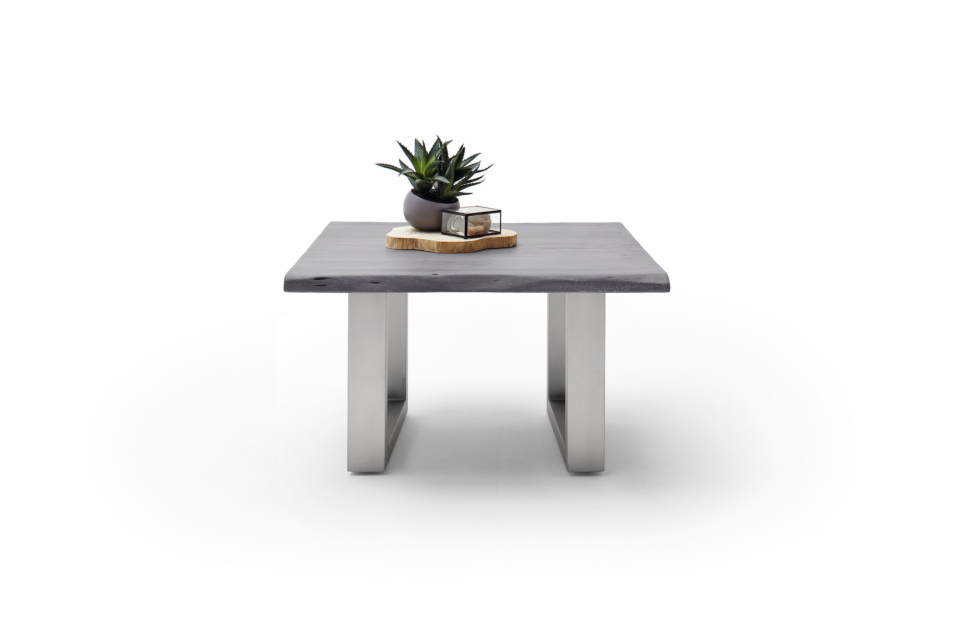 freiraum Couchtisch CARTAGENA, in Akazie grau, massiv lackiert - 75x45x75cm (BxHxT)