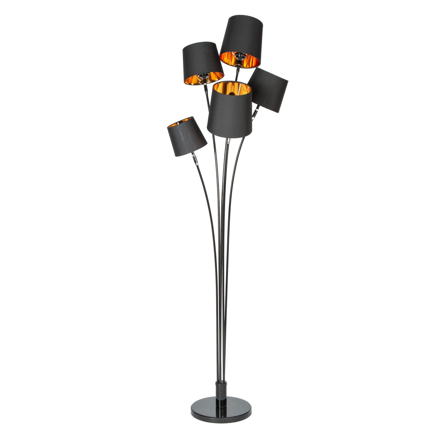 Stehlampe LEVELS 176cm schwarz / gold