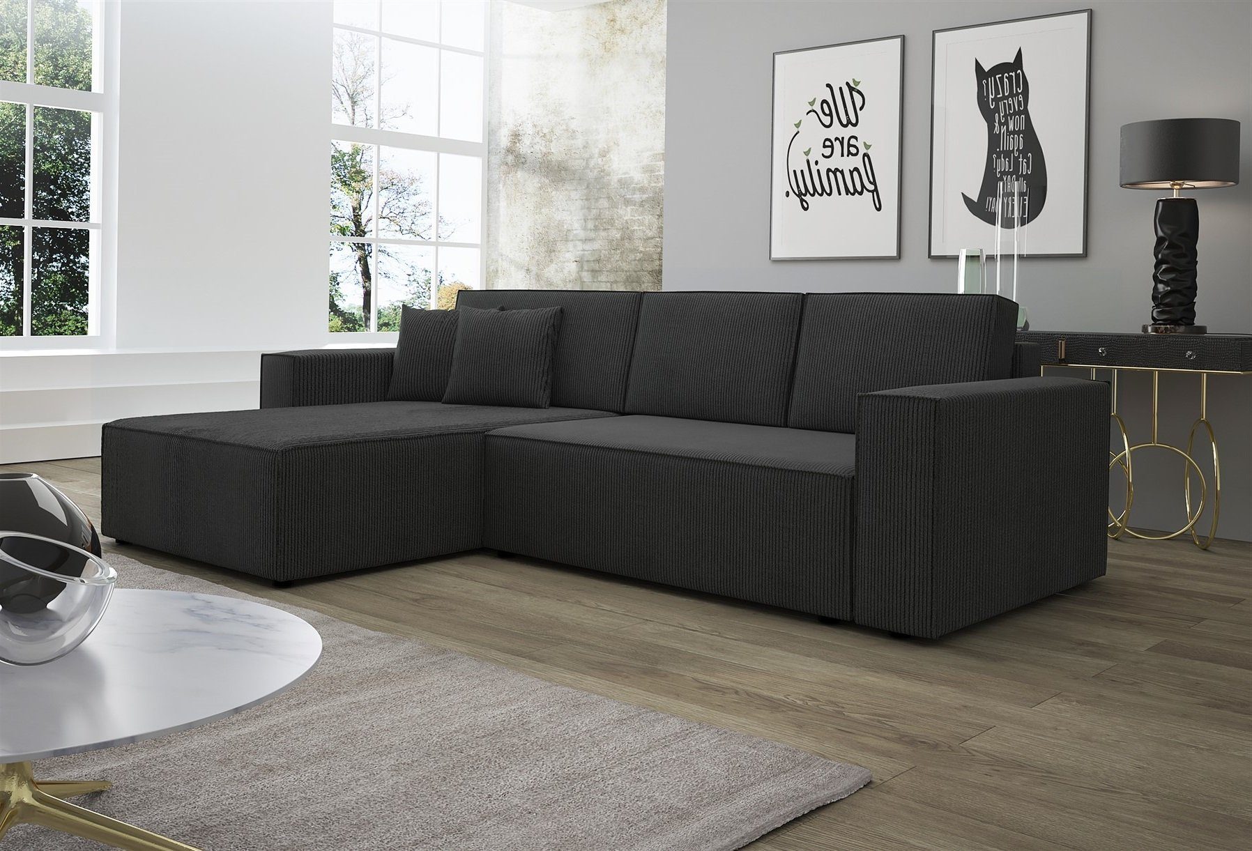 Fun Möbel Ecksofa Ecksofa Schlafsofa Sofa günstig online kaufen