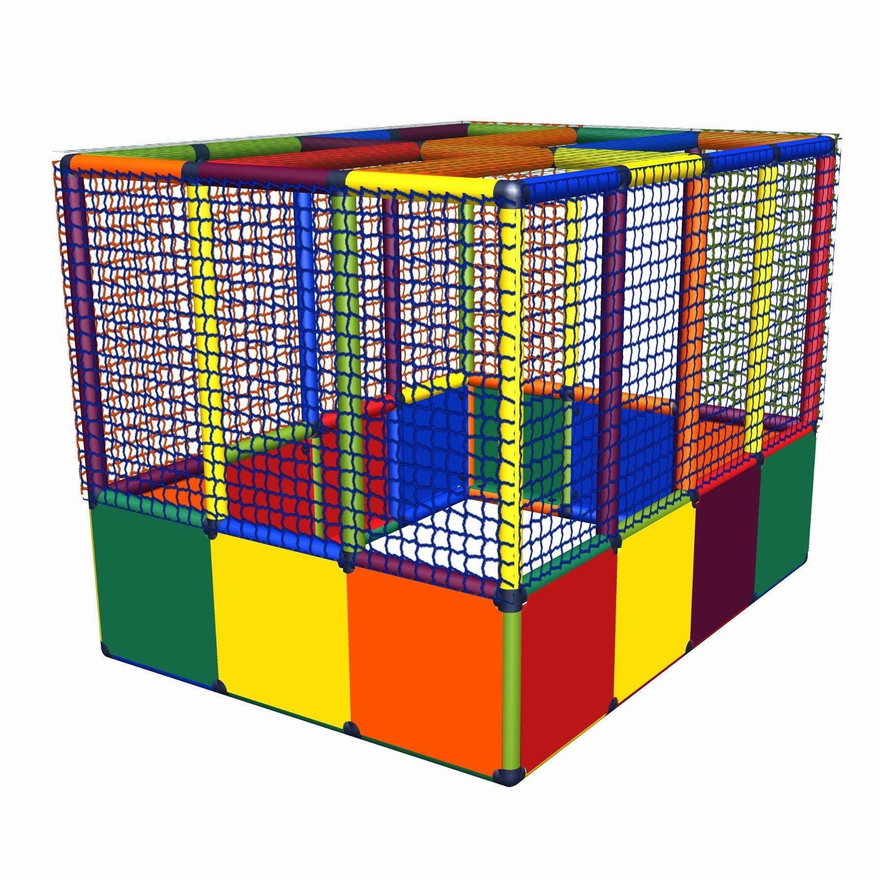 move and stic Bällebad BALLCENTER Kugelbad Ballebad ohne Boden Bällepool, (komplettes Spielset ohne Bälle), erweiterbar, umbaubar, Made in Germany