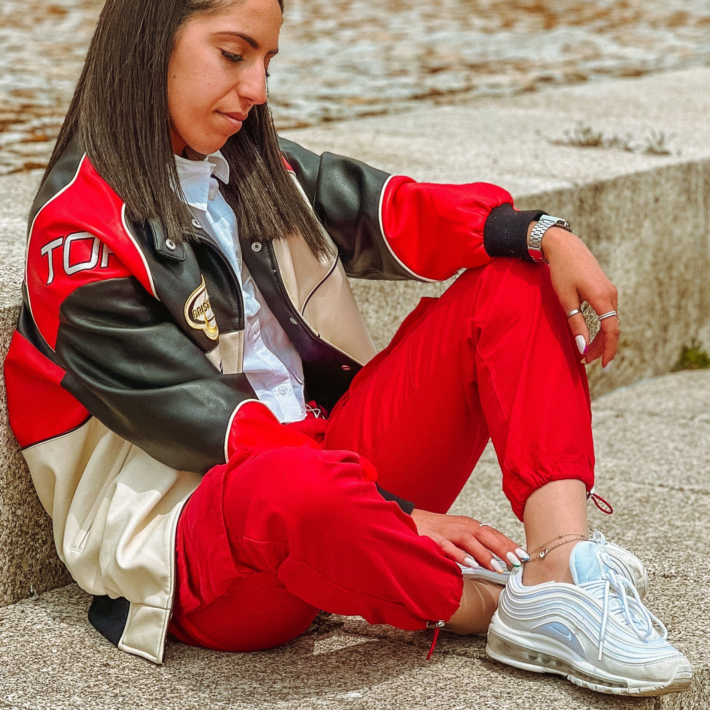 SERASAR Fußkette Fußkettchen aus Sterlingsilber [Heart] (1-tlg), Women Heart Symbol Anklet in 925 Sterling Silver with 18k Gold Plating