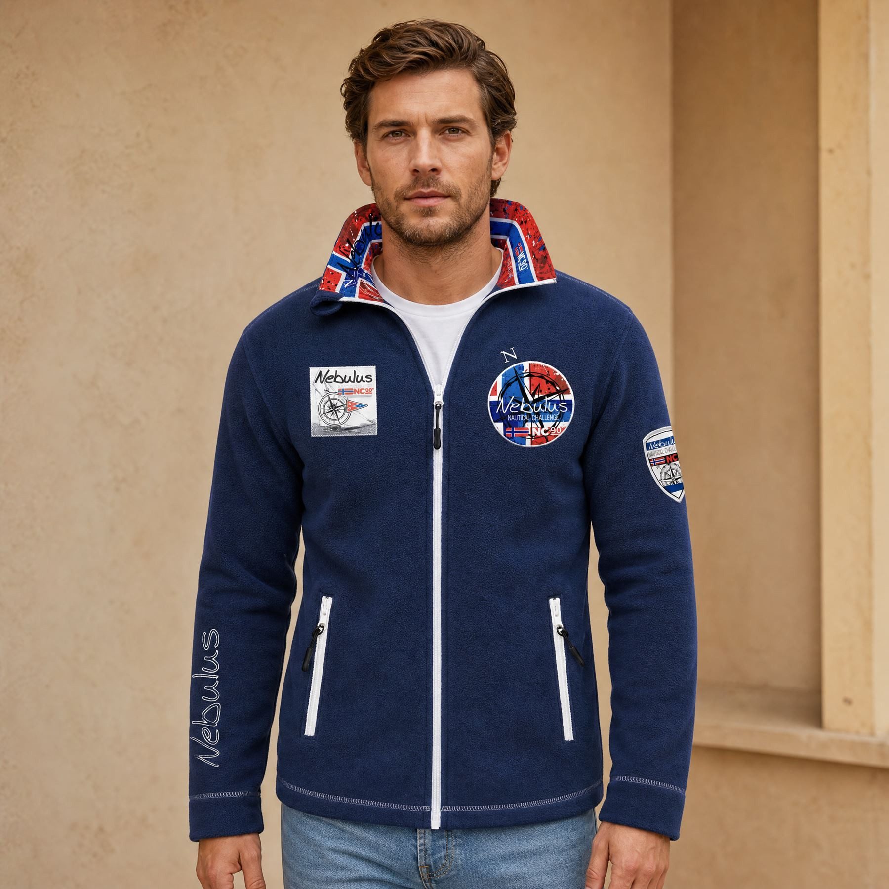 Nebulus Fleecejacke HENSON, Q2111 - Herren, navy, M