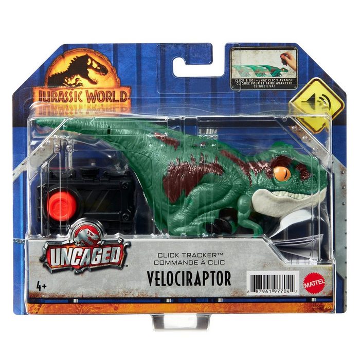 Jurassic World Spielfigur Mattel Jurassic World Uncaged Click Tracker Veloci