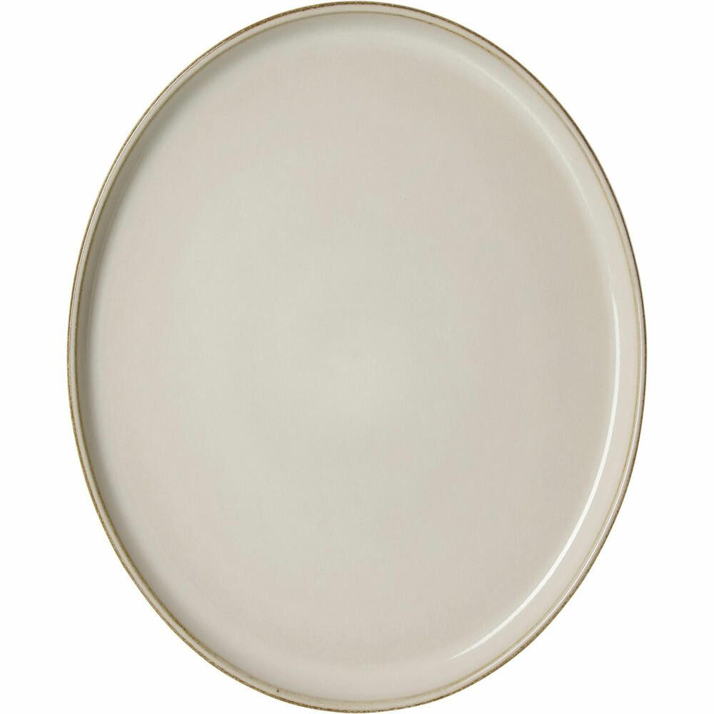 Ritzenhoff & Breker Servierplatte Olivia oval Beige 29.5 x 25 cm, Steingut
