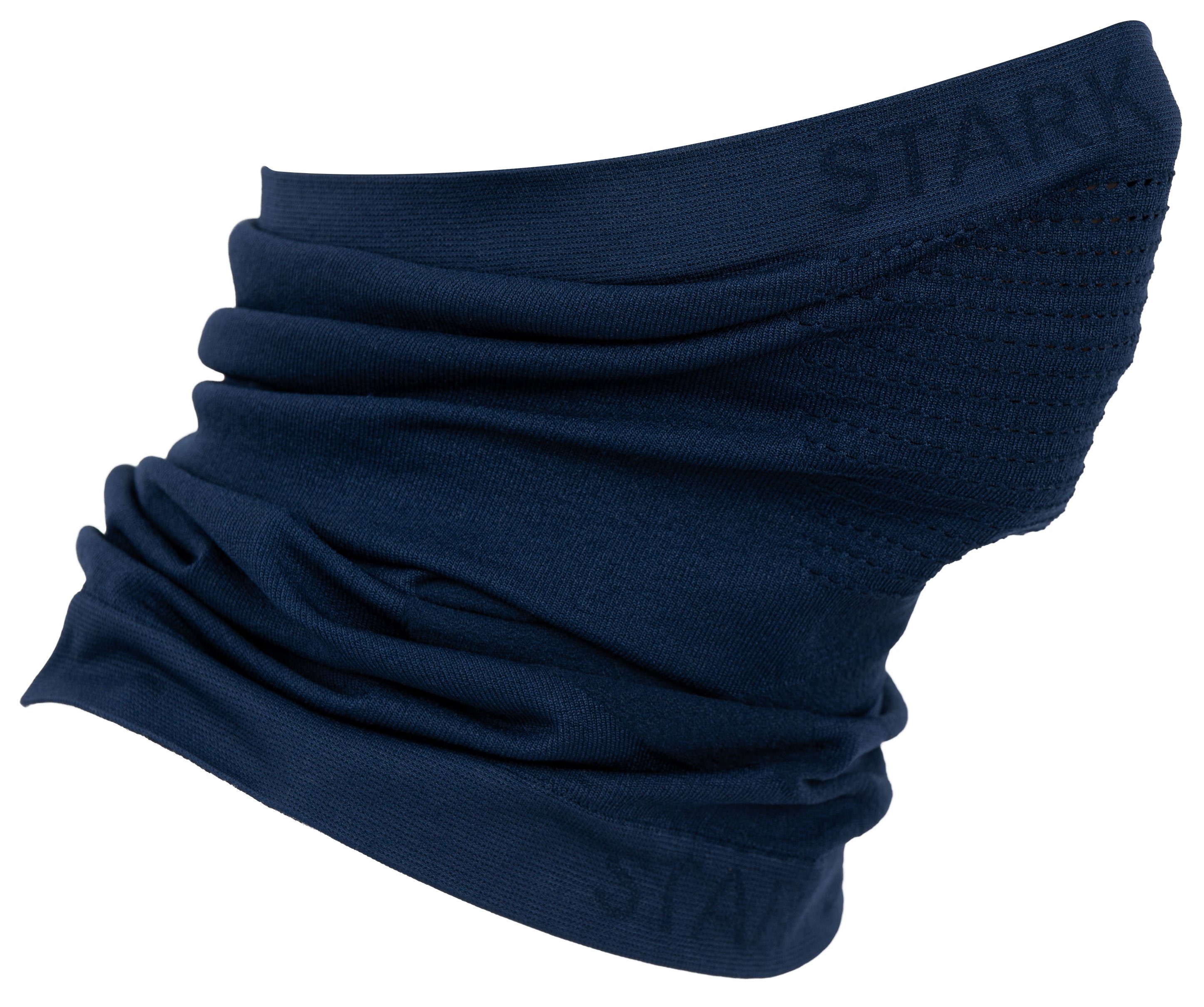 Soul® -BREATH- Seamless Multifunktionstuch Marineblau Multifunktions Halstuch Facemask Neckwarmer, Stark