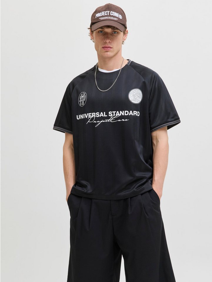 Jack & Jones Trainingsshirt JCOCOVER RETRO FOOTBALL TEE SS LN