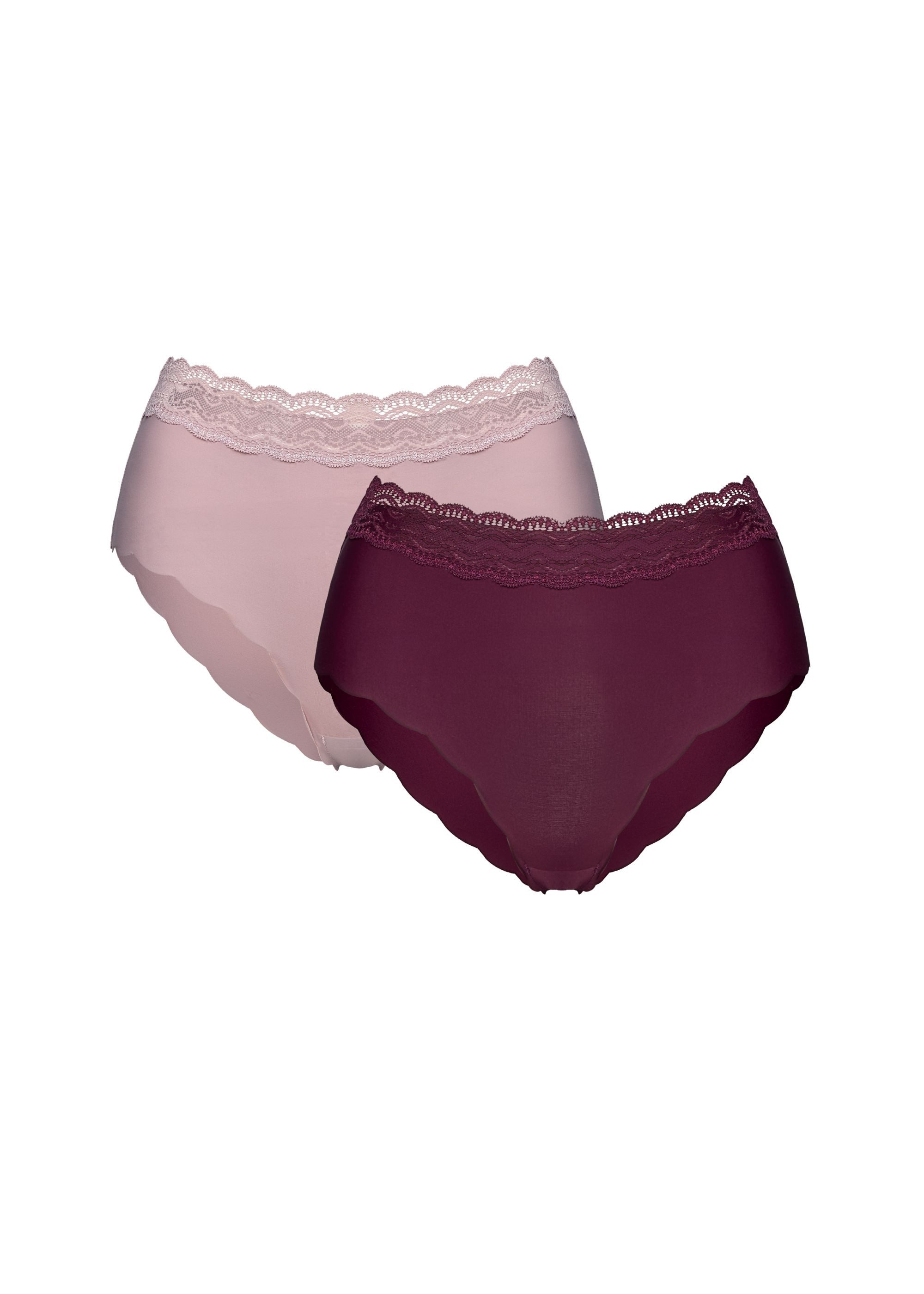 Henderson Taillenslip Taillenslip Polly im 2er Pack, hohe Leibhöhe, nahtlos, zarte Rüschen (2er-Pack)