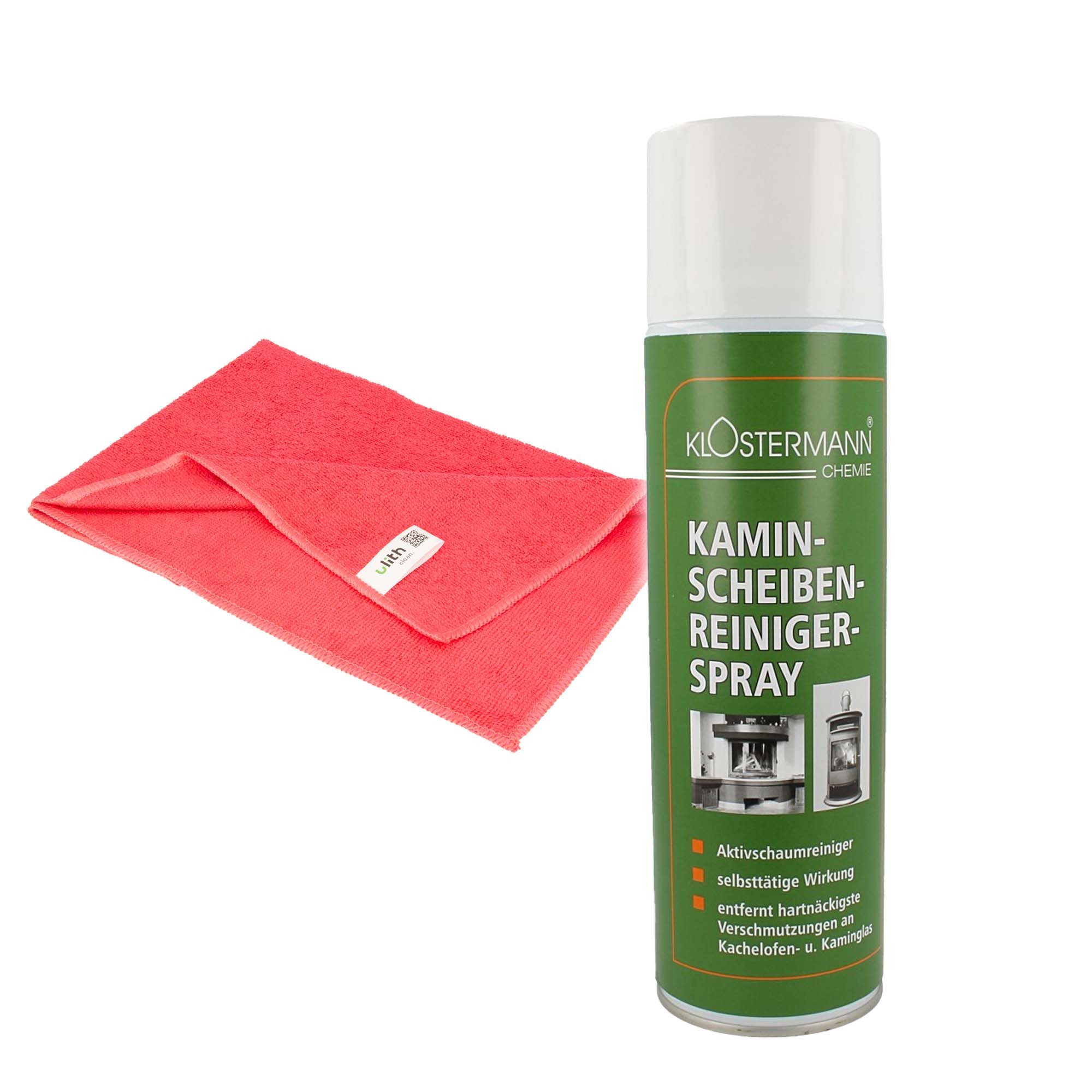 tecuro Kaminscheibenreiniger-Spray 500 ml - 409 inkl. Mikrofasertuch Allzweckreiniger