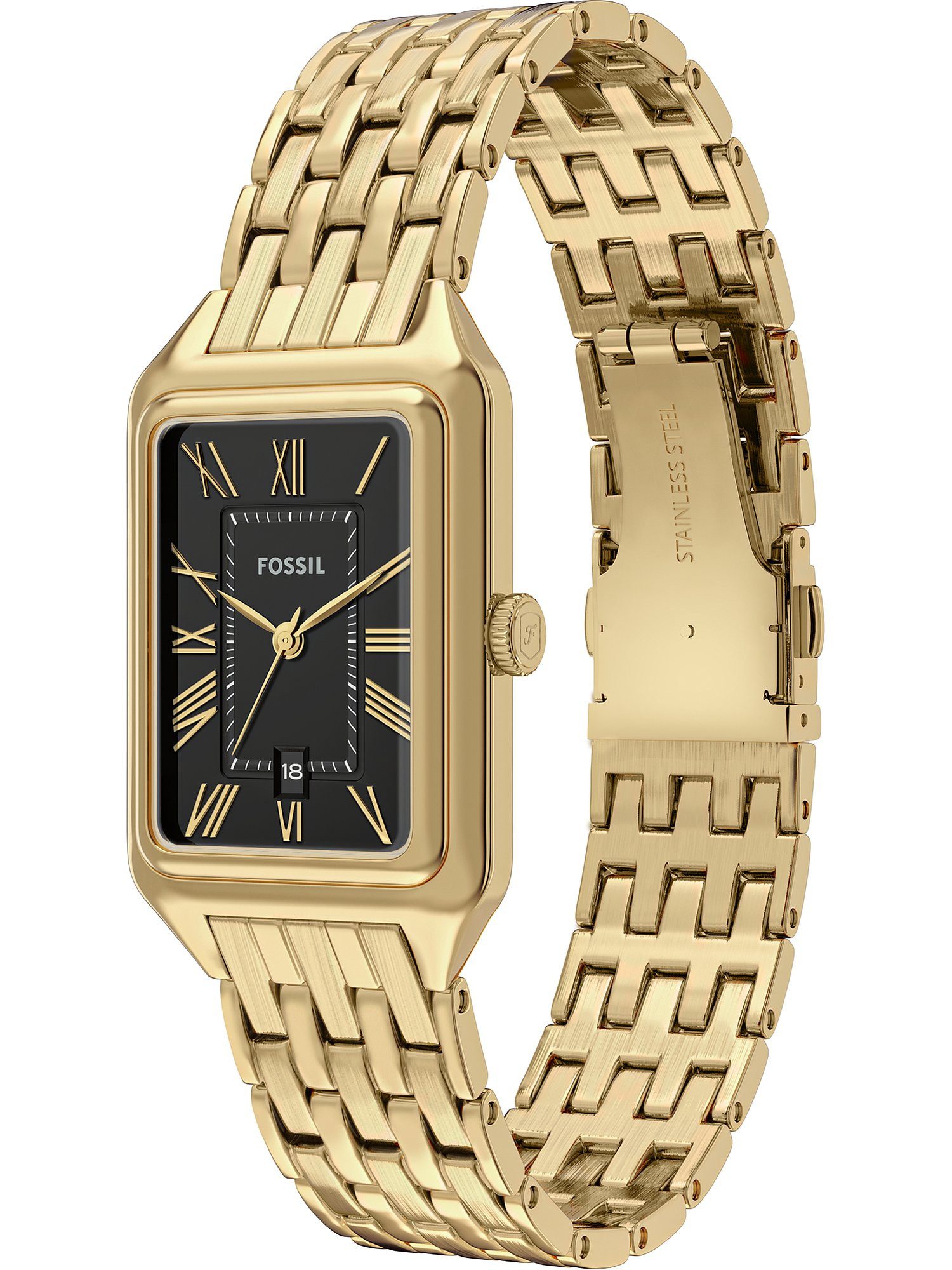 Fossil Quarzuhr Fossil Damen-Uhren Analog Quarz günstig online kaufen