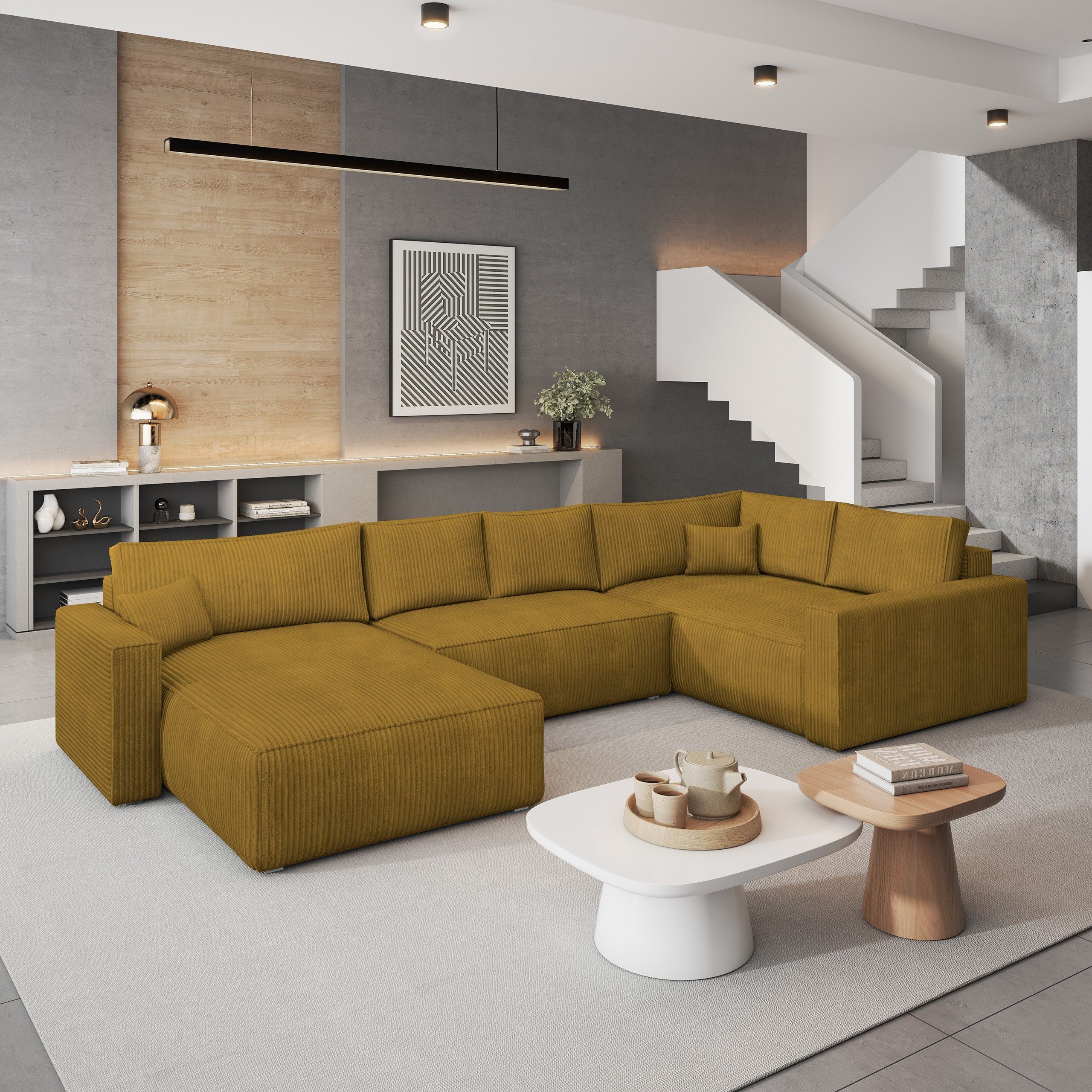 Masseno Ecksofa VELAMI mit Schlaffunktion U-Form, günstig online kaufen