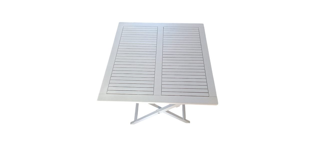 Sedex Gartentisch Klapptisch Linus 70x70 cm weiß gewischt, Klappfunktion – Bild 2 von 3
