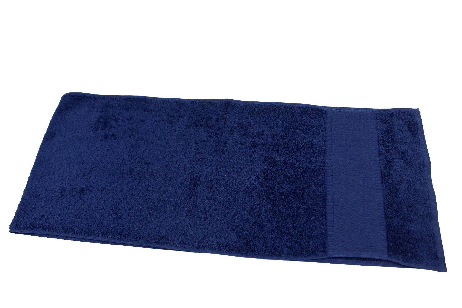 Sensepura Sporthandtuch Sporttuch, Schweißtuch Frottee und saugfähig marineblau, (1-St), schnell Frottee trocknend