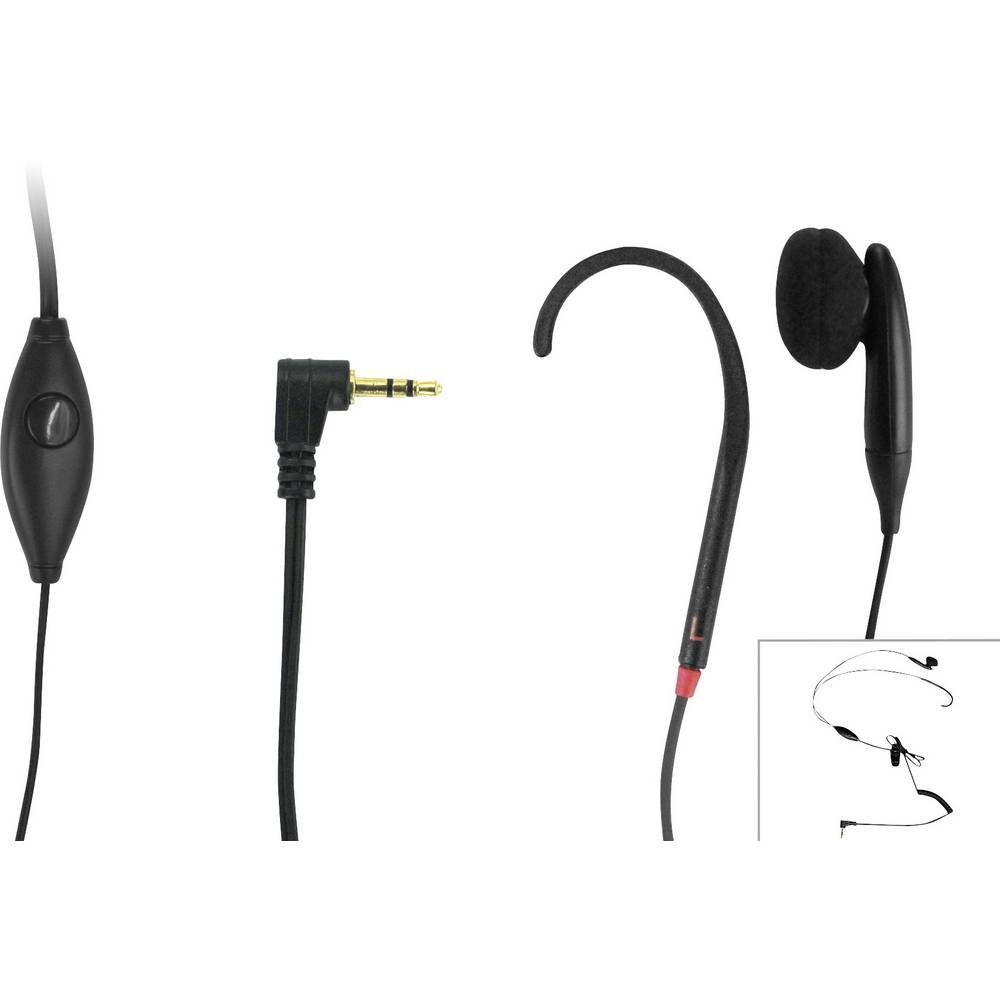 Kopfhörer Ohrmuschel mit (Lautstärkeregelung) Geemarc Induktionsohrbügel Mikrofon und
