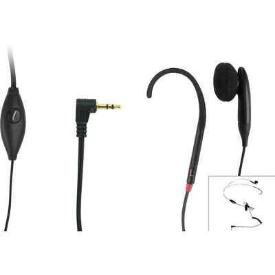 Geemarc Induktionsohrbügel mit Mikrofon und Ohrmuschel Kopfhörer (Lautstärkeregelung)