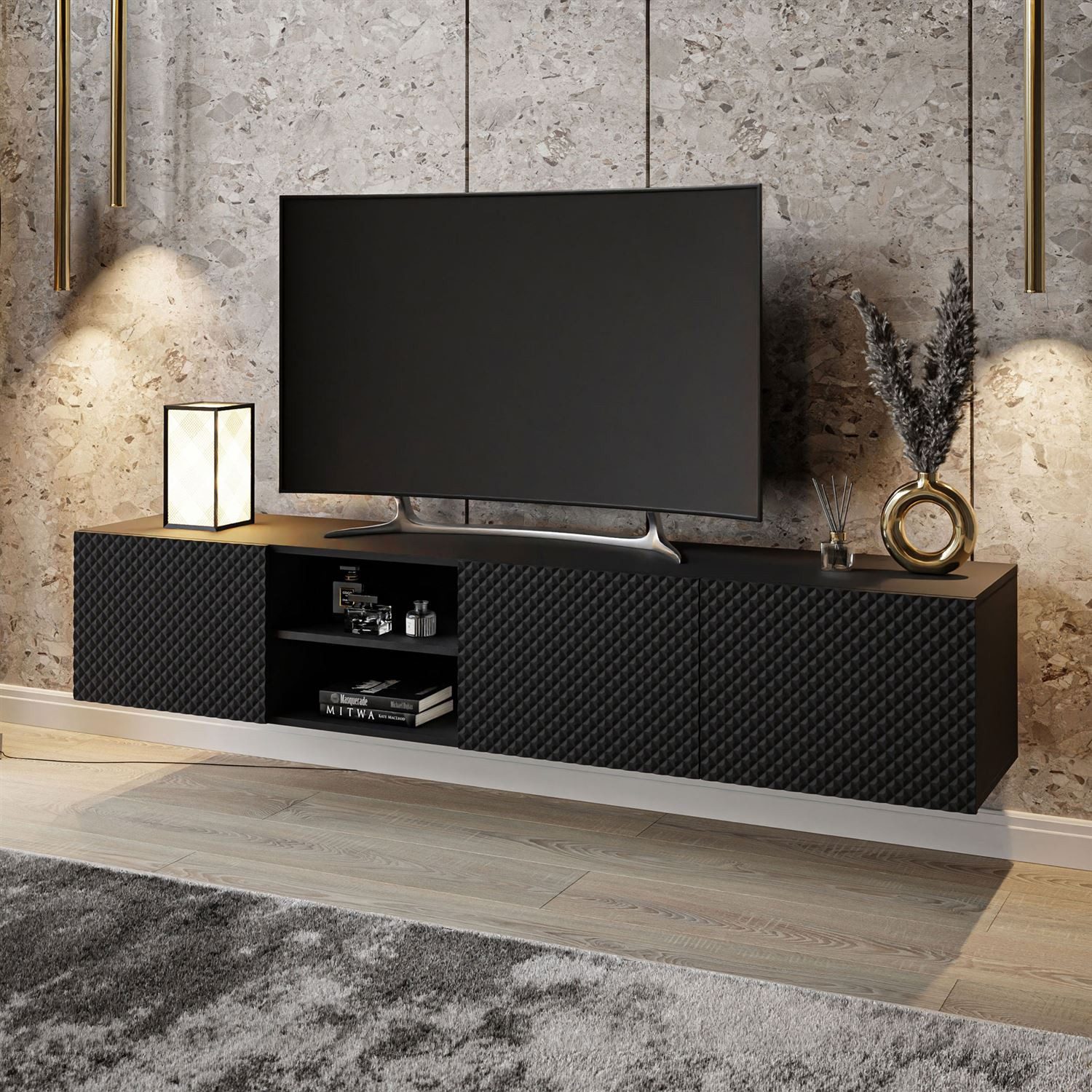 Lookway TV-Schrank GEORGIA Hängendes TV-Sideboard für Ihr Wohnzimmer
