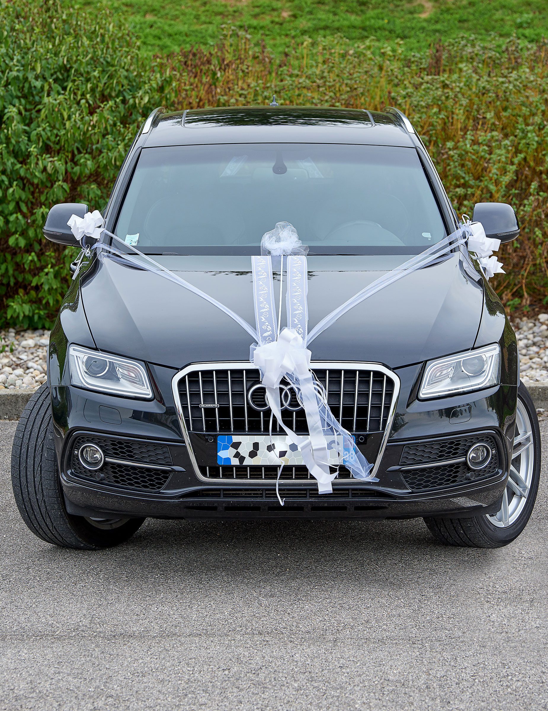Kostüm Autoschmuck Set Luxus Weiß