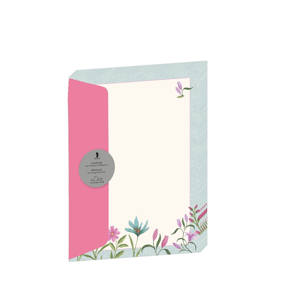 Rössler Briefpapier RÖSSLER Briefpapier Set Designpack Cornwall 5 Blatt DIN A4 5 Briefumsc