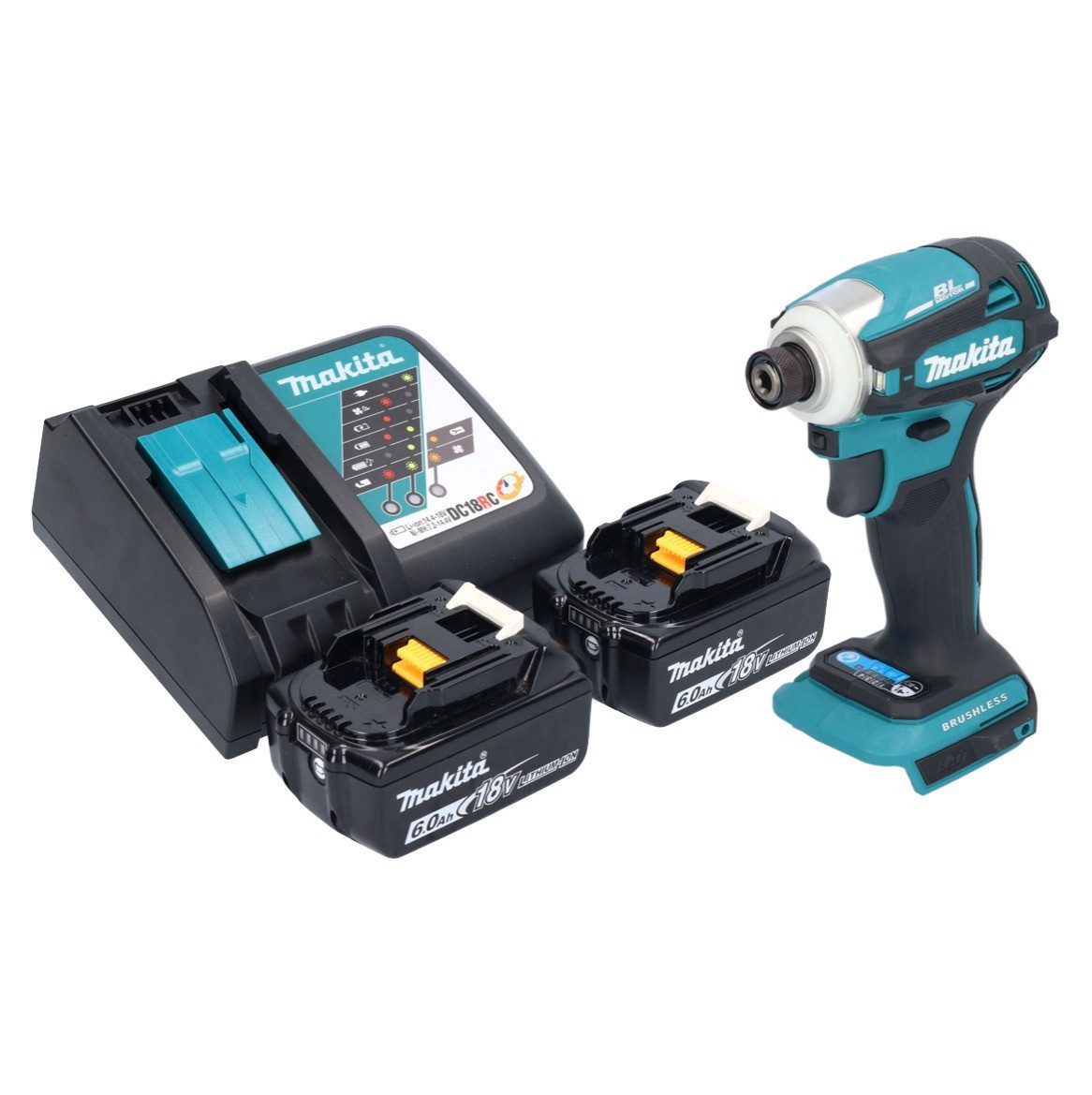 Thumbnail - Makita Akku-Schlagschrauber Makita DTD 172 RG Akku Schlagschrauber 18 V 180 Nm 1/4" Brushless + 2x
