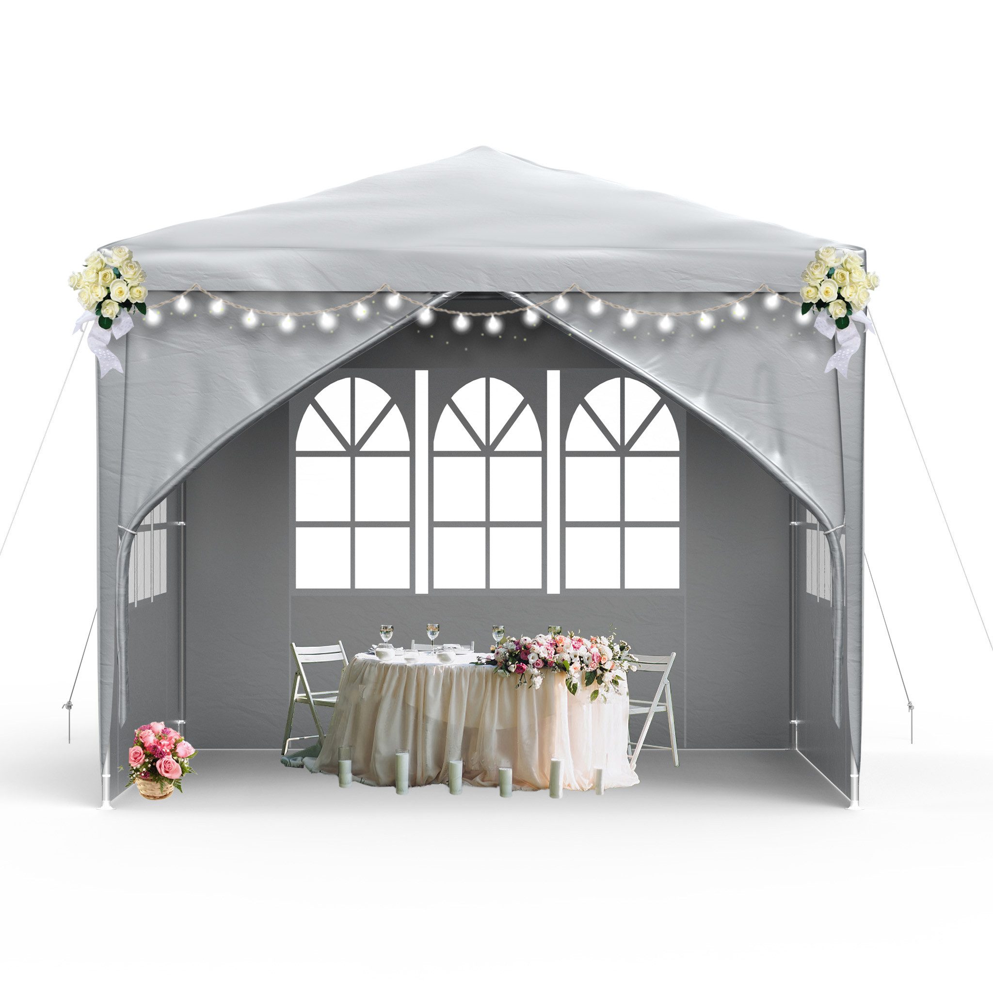FIVMEN Pavillon Partyzelt Festzelt Bierzelt Gartenzelt Outdoor Gartenpavill günstig online kaufen