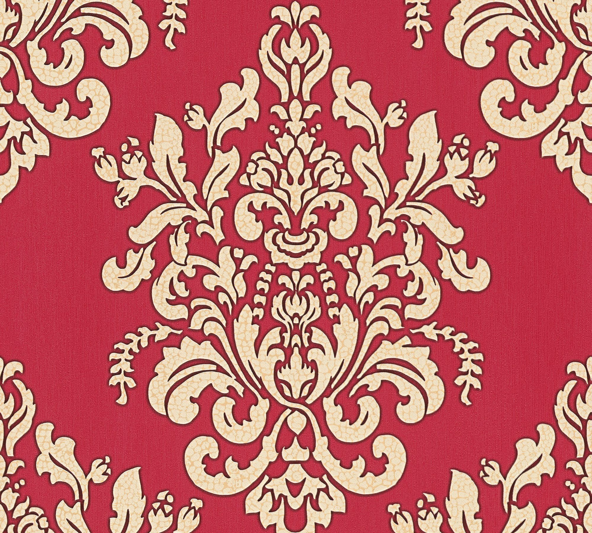 A.S. Création Vliestapete A.S. Création Hermitage 10, Barock Tapete, rot, gold 341435