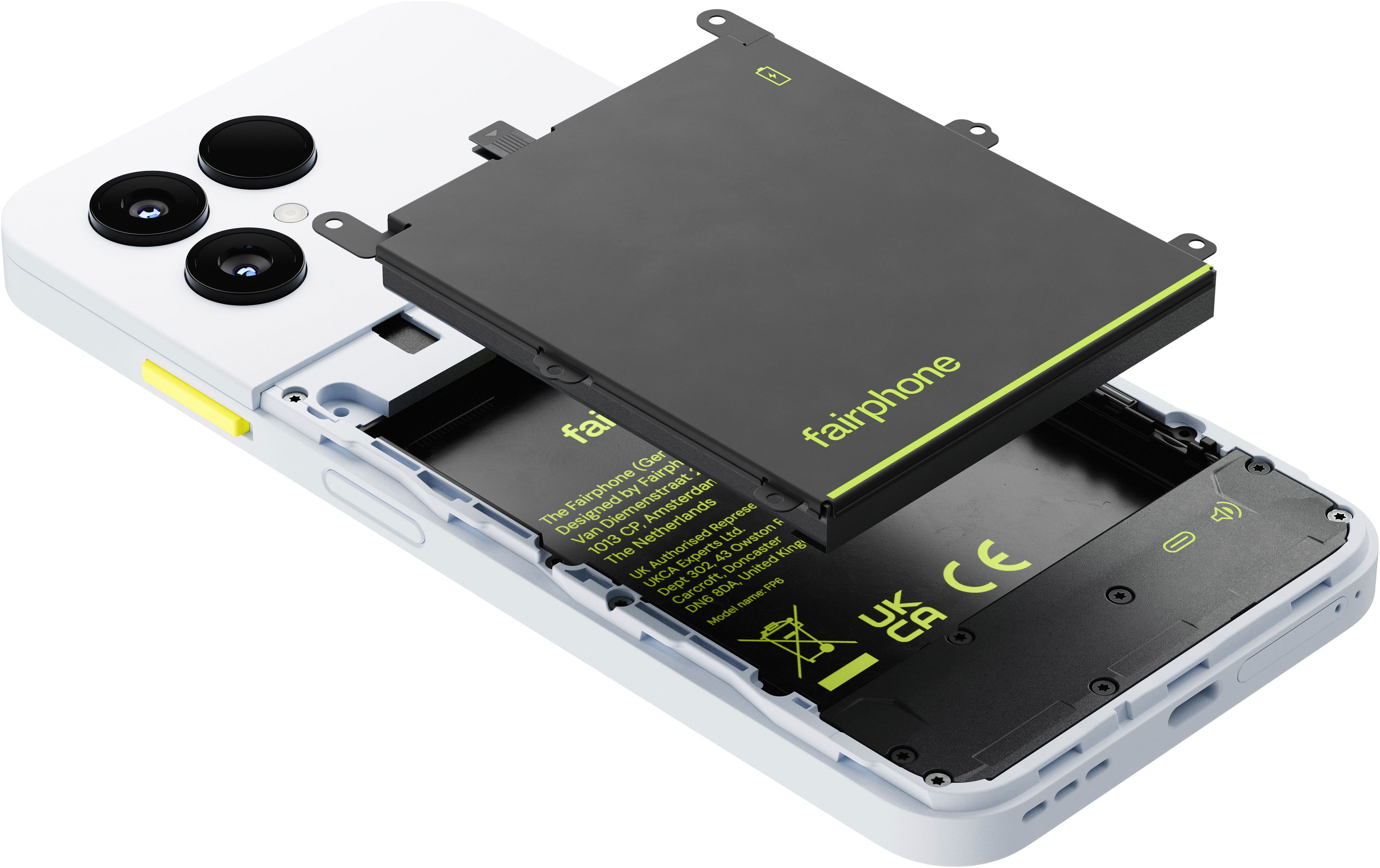 Fairphone Das Fairphone (Gen. 6) Smartphone (16,03 cm/6,31 Zoll, 256 GB Speicherplatz, 50 MP Kamera)