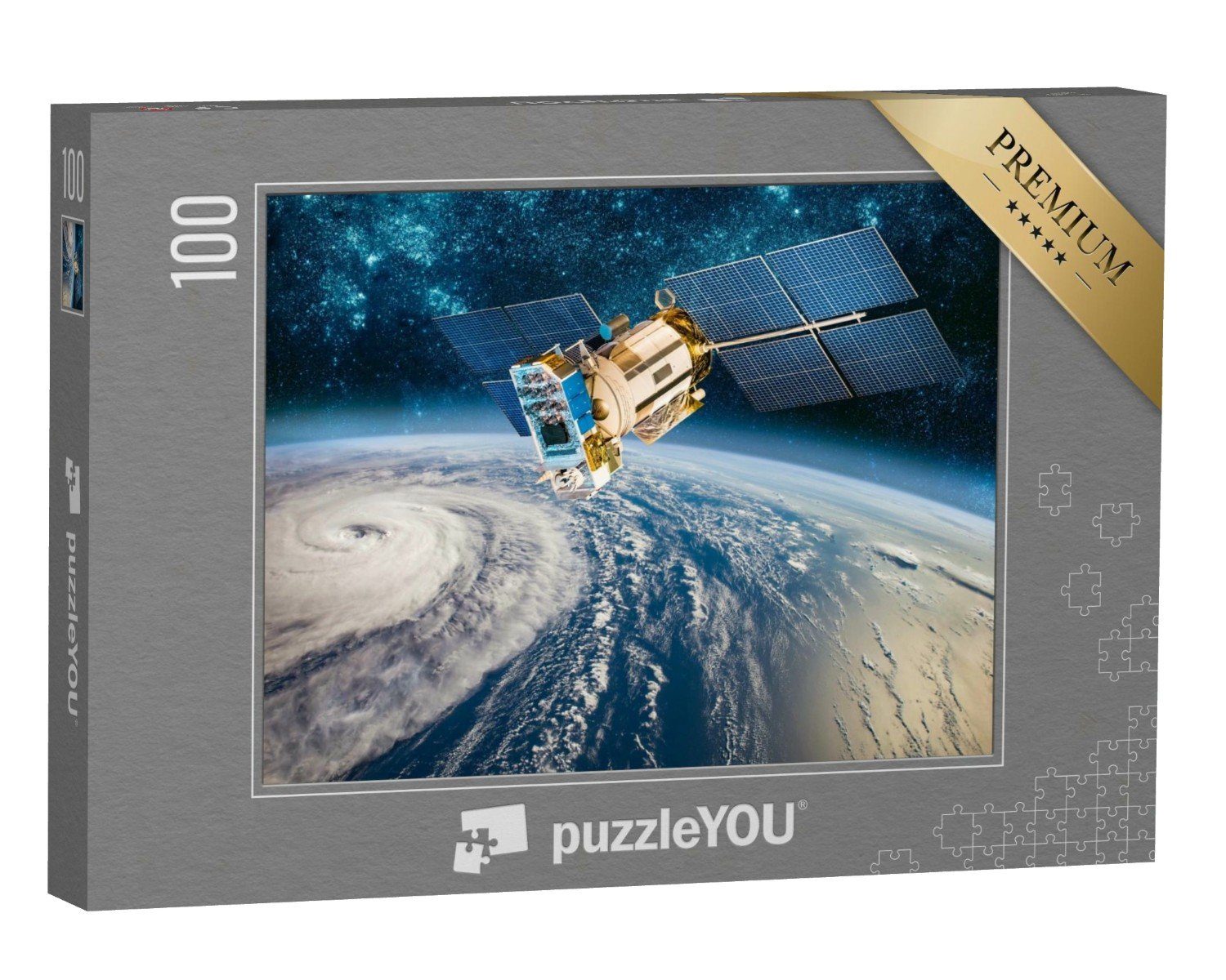 puzzleYOU Puzzle Weltraumsatellitenüberwachung aus Erdumlaufbahn, 100 Puzzleteile, puzzleYOU-Kollektionen