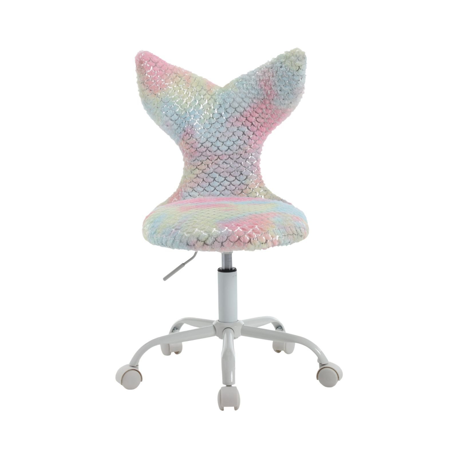 CHAIRUS Stuhl höhenverstellbarer Meerjungfrau Kunstfell-Drehstuhl (1 St), Schreibtischstuhl, Polsterstuhl, Kinderdrehstuhl