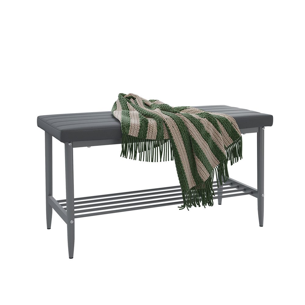 Vicco Sitzbank Grand, Grau, 85 x 35 cm