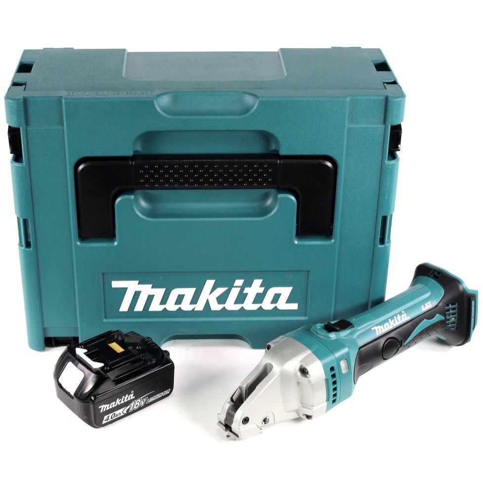 Makita Akku-Blechschere DJS 161 M1J 18 V Li-Ion Akku Blechschere im Makpac + 1 x 4,0 Ah Akku