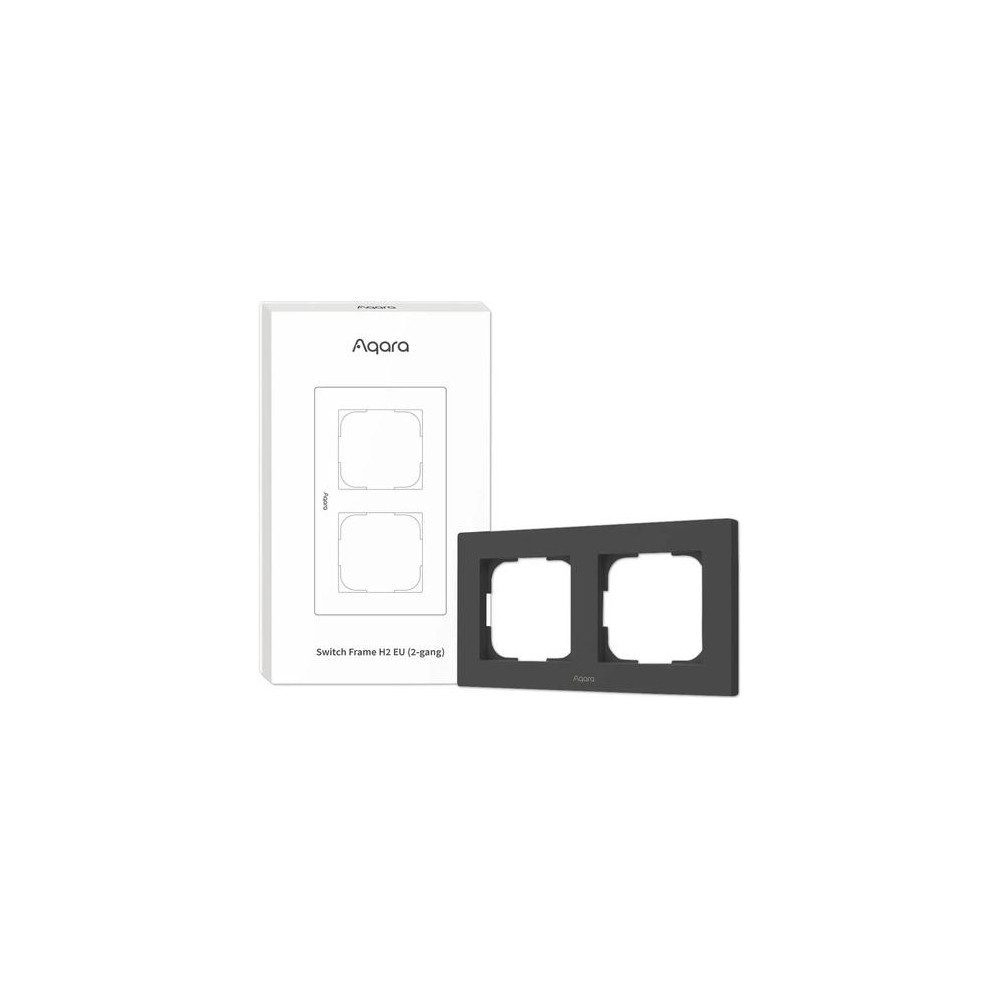 Aqara FE-X01DG Switch Frame H2 EU (2-gang) Rahmen grau Smart-Home-Station