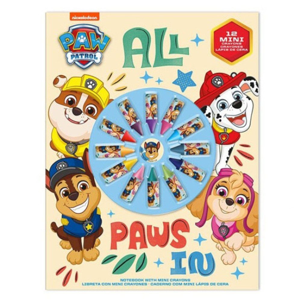 PAW PATROL Notizbuch Paw Patrol Future Leader Notizbuch + Mini-Buntstift-Set