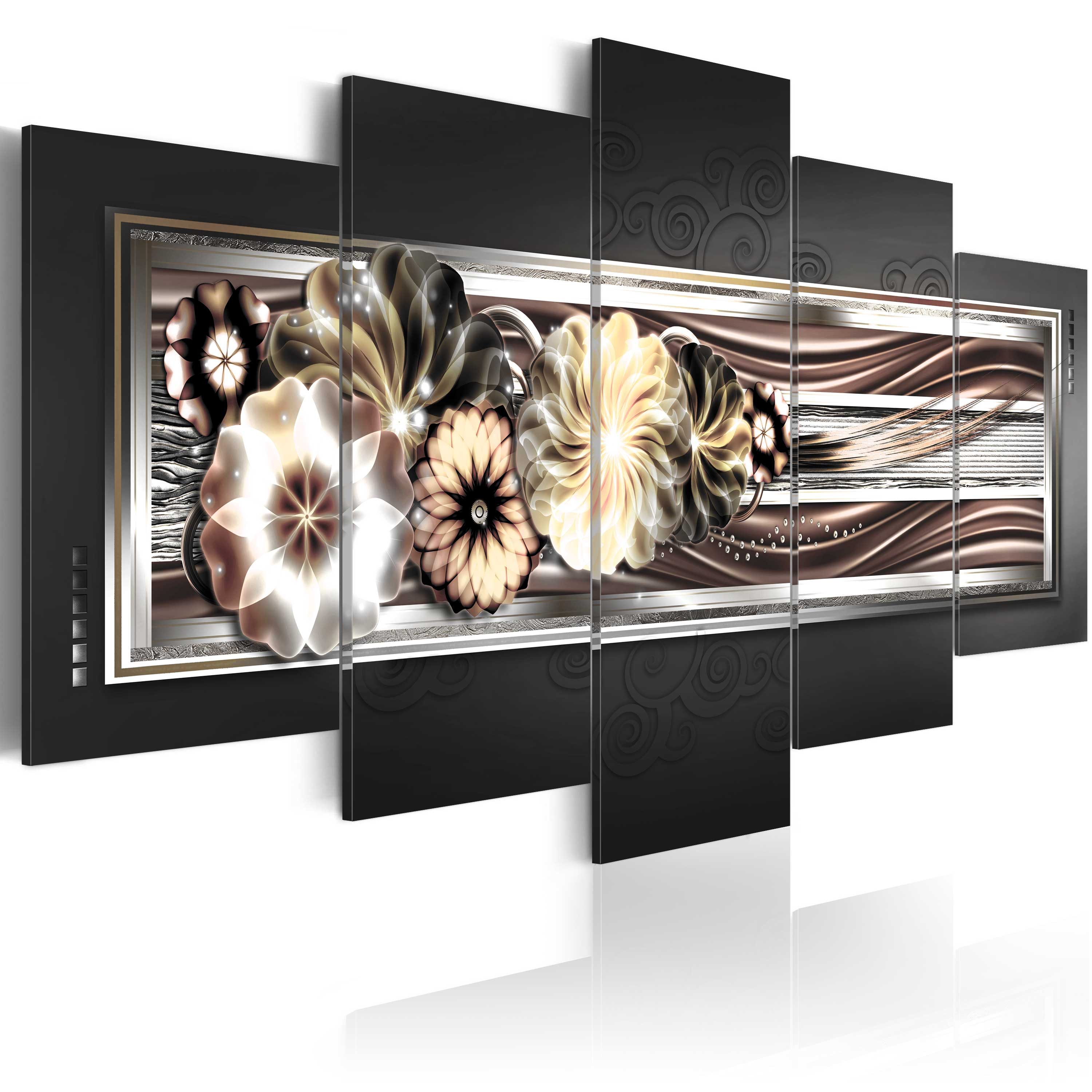 Artgeist Wandbild In platinum waves