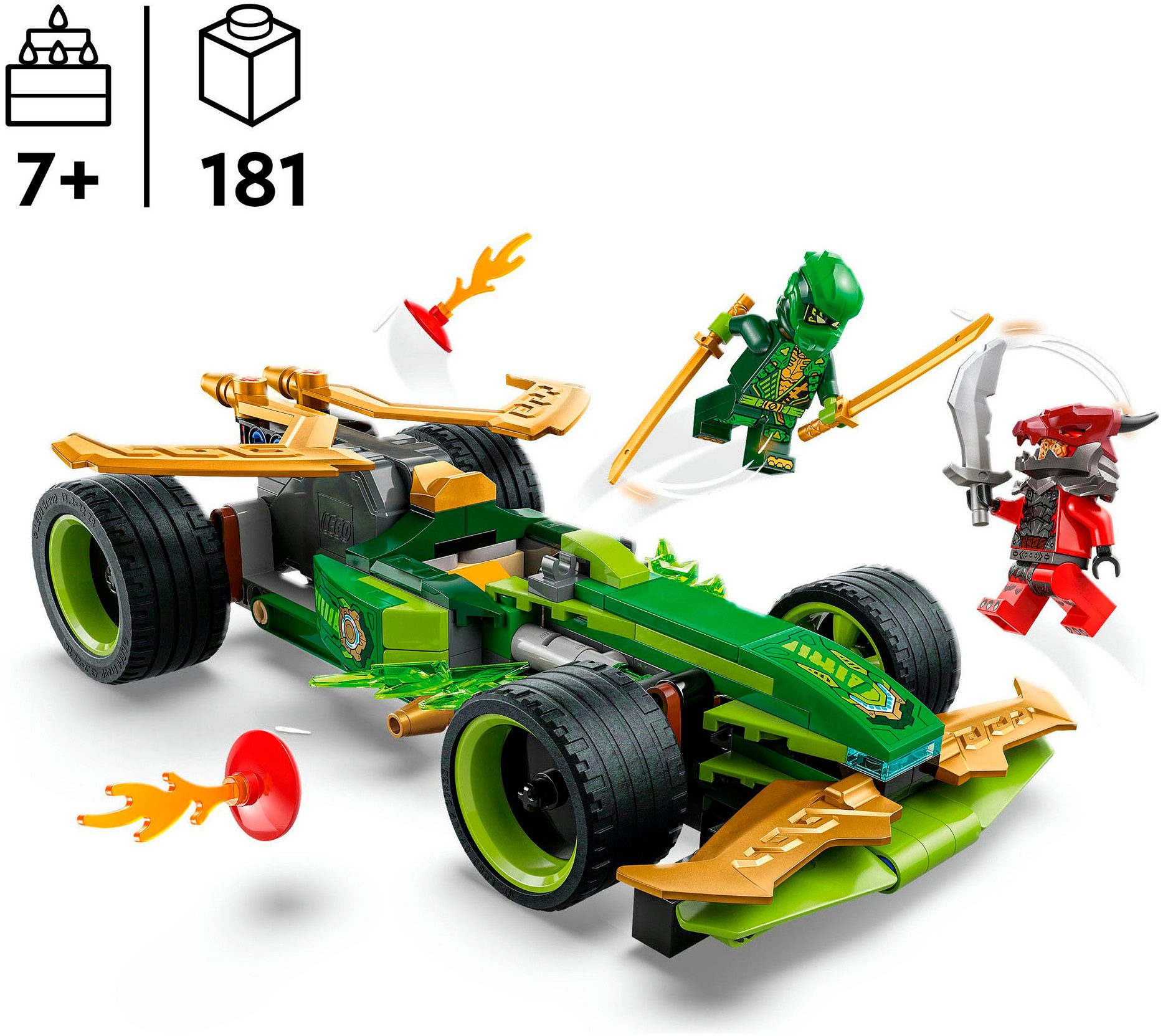 LEGO® Lloyds Actionflitzer (71828), LEGO Ninjago Konstruktionsspielsteine, (181 St), Made in Europe