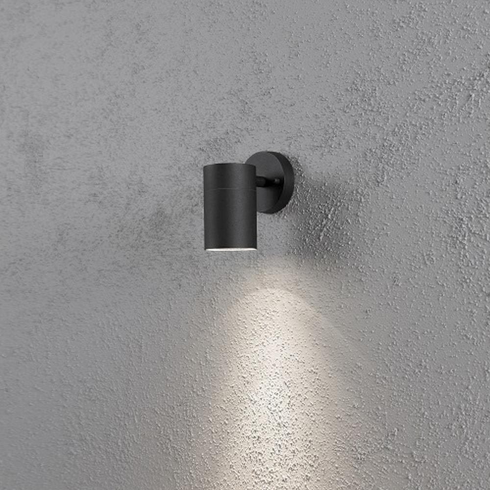 KONSTSMIDE LED Außen-Wandleuchte 7657-750 Alu Wandleuchte MODENA Glas klar Big